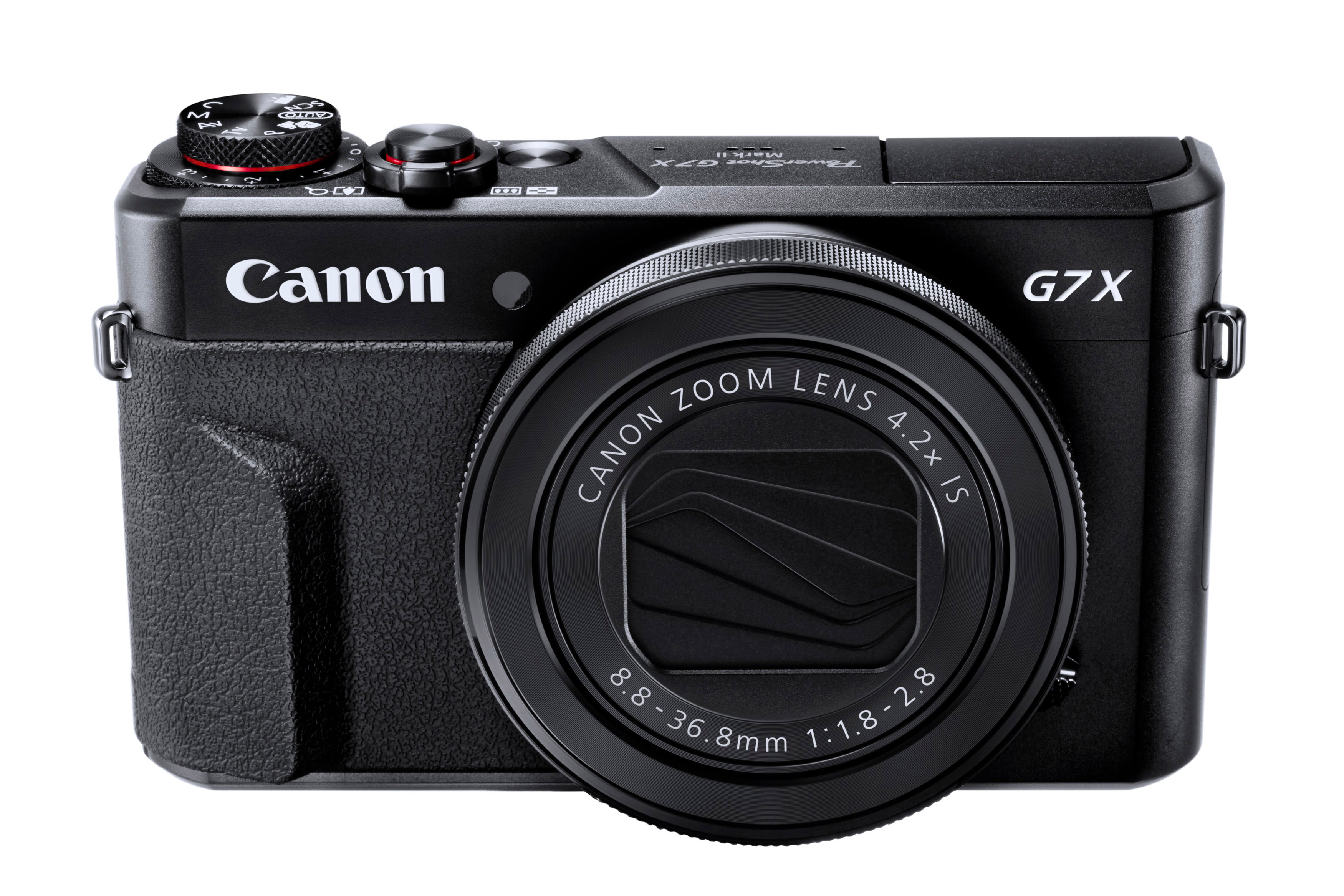 CANON PowerShot G7 X Mark II  Vlogger Kit Digitalkamera Schwarz, 4.2x opt. Zoom, sRGB Farbwiedergabe Touchscreen-LCD, WLAN