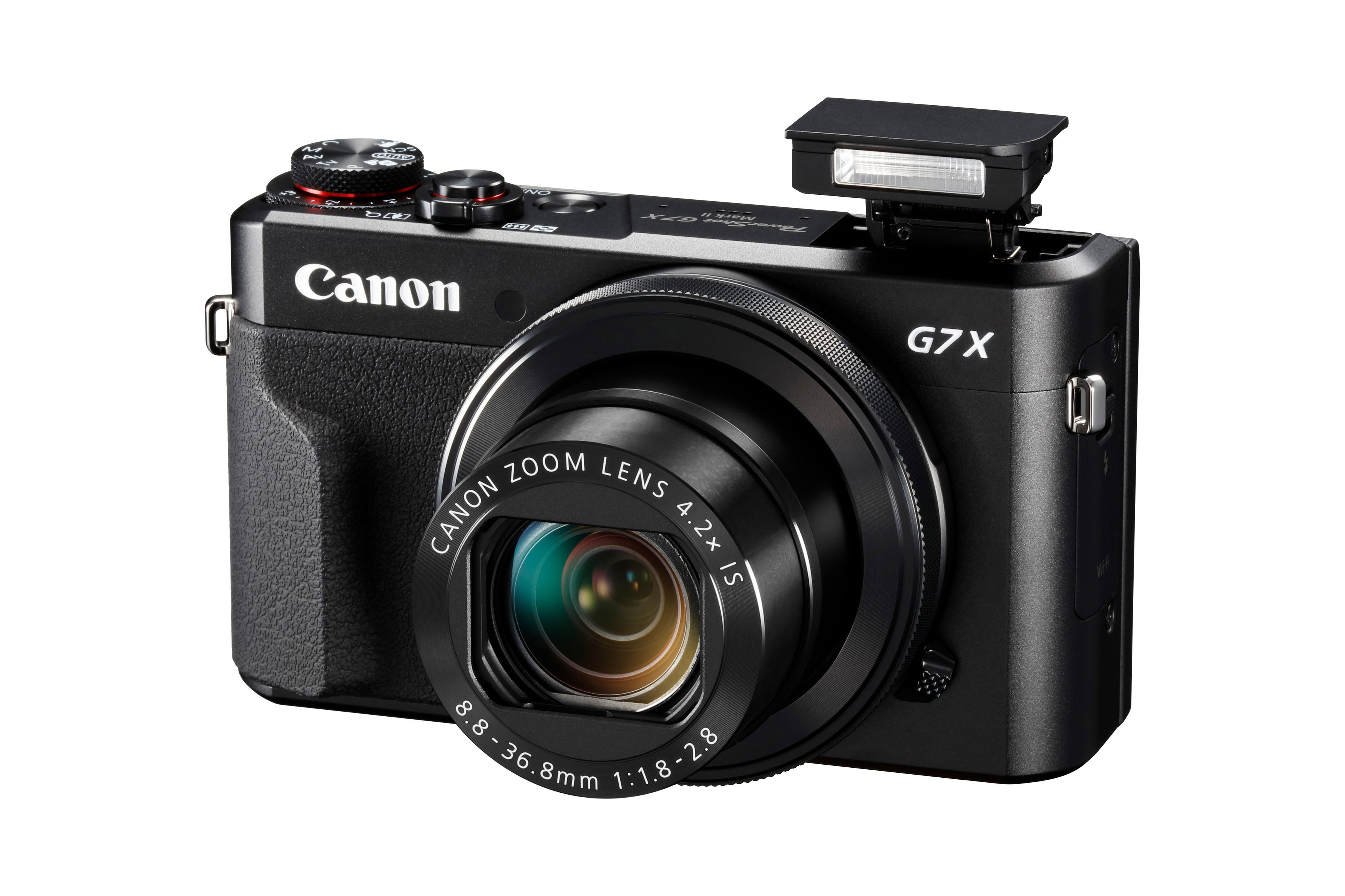 CANON PowerShot G7 X Mark II  Vlogger Kit Digitalkamera Schwarz, 4.2x opt. Zoom, sRGB Farbwiedergabe Touchscreen-LCD, WLAN