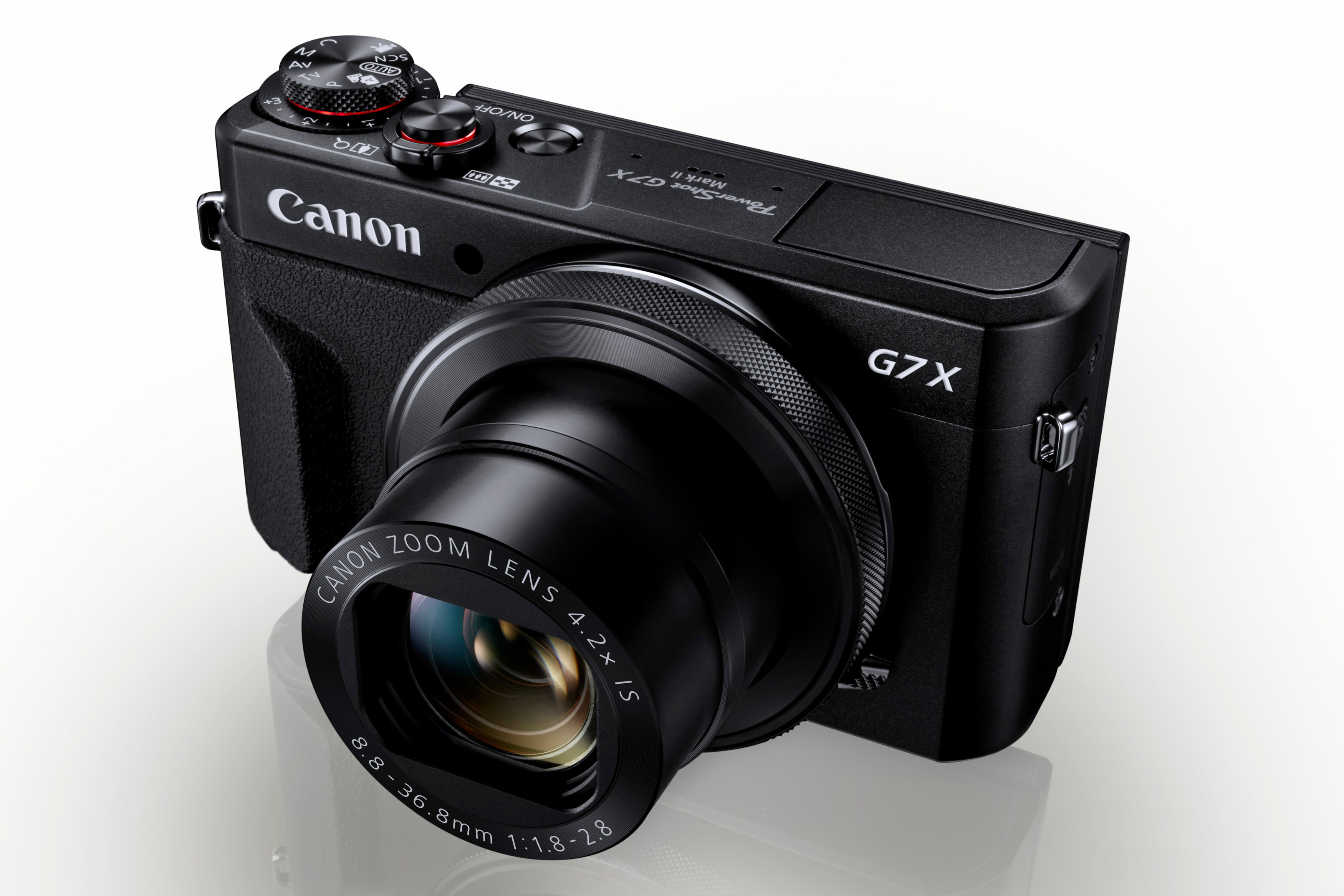 CANON PowerShot G7 X Mark II  Vlogger Kit Digitalkamera Schwarz, 4.2x opt. Zoom, sRGB Farbwiedergabe Touchscreen-LCD, WLAN