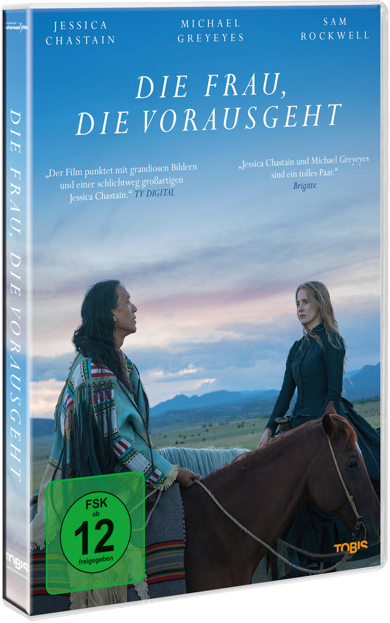 DVD-Hülle eines Films mit einer Frau auf einem Pferd.