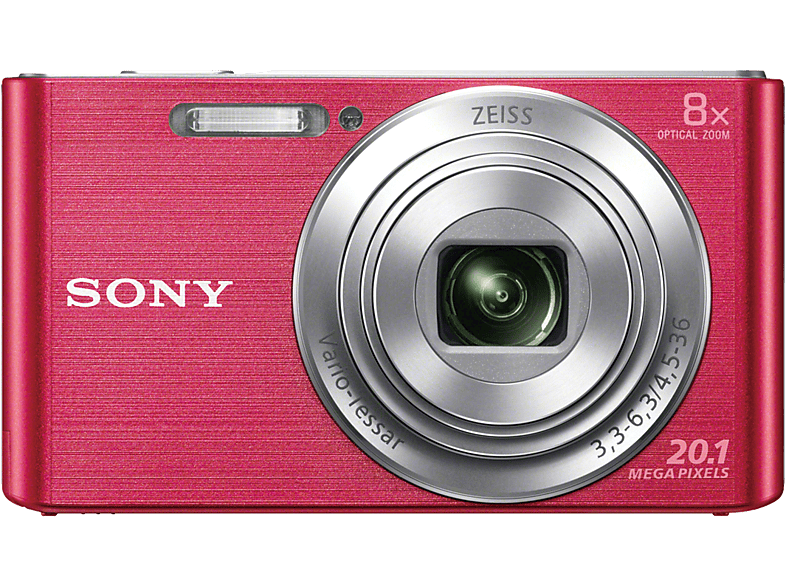 SONY Cyber-shot DSC-W830 Zeiss Digitalkamera Pink, , 8x opt. Zoom, TFT-LCD, Xtra Fine | Kompaktkameras