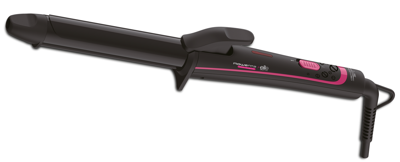 Rizador Rowenta Elite 25 mm, Revestimiento de queratina, Temperatura  ajustable, Antiencrespamiento