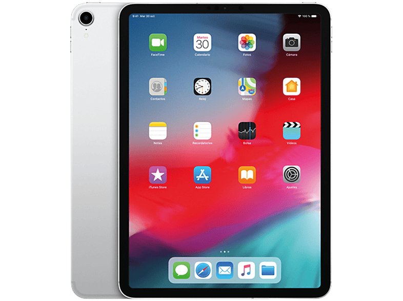 Apple iPad Pro (2018), 256 GB, Plata, WiFi + Cellular, 12.9" Retina, 4 GB RAM, Chip A12X Bionic, iOS