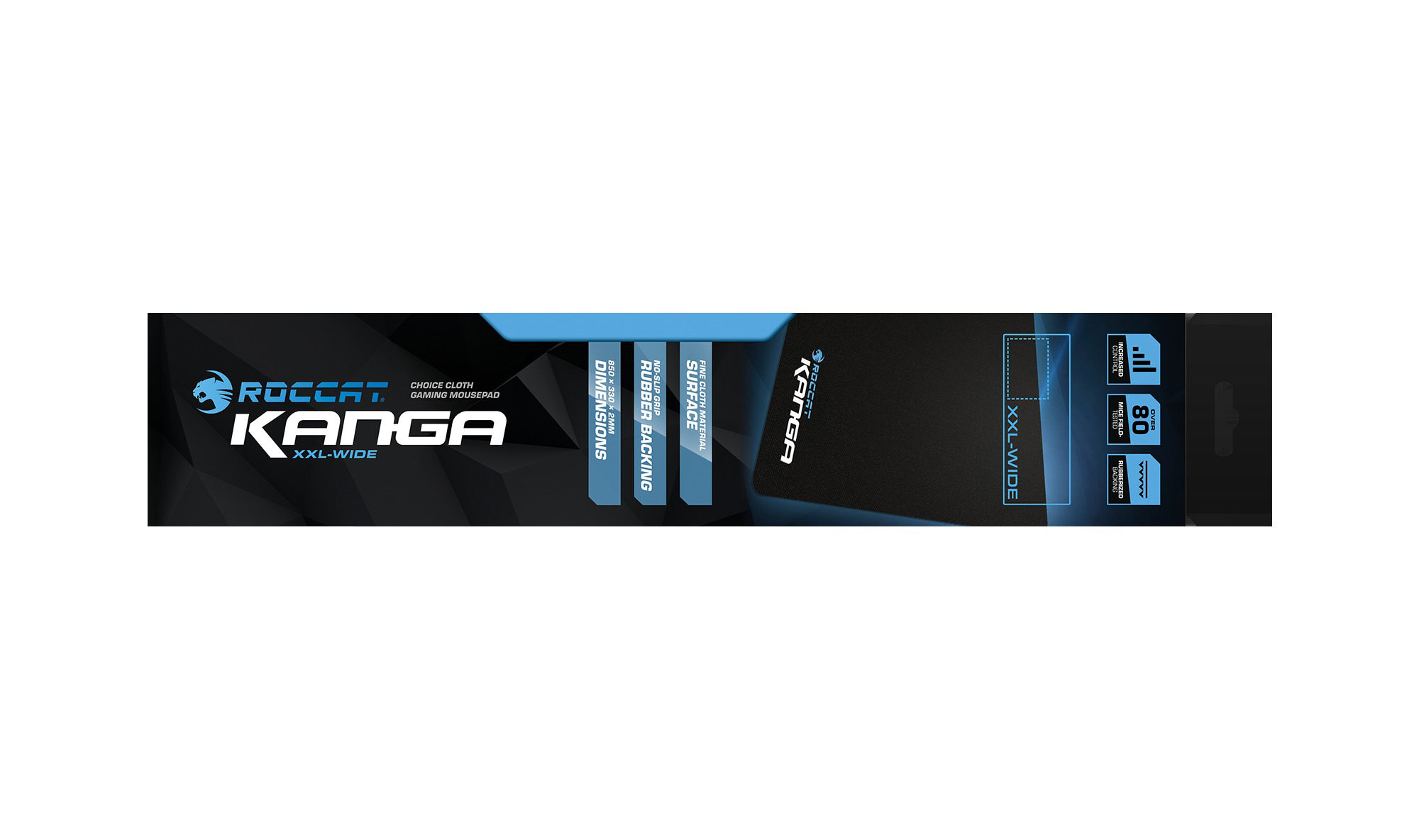 ROCCAT Kanga XXL Gaming Mauspad (330 mm x 850 mm)
