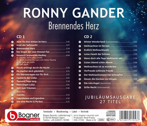 Ronny Gander - Brennendes Herz - (CD)