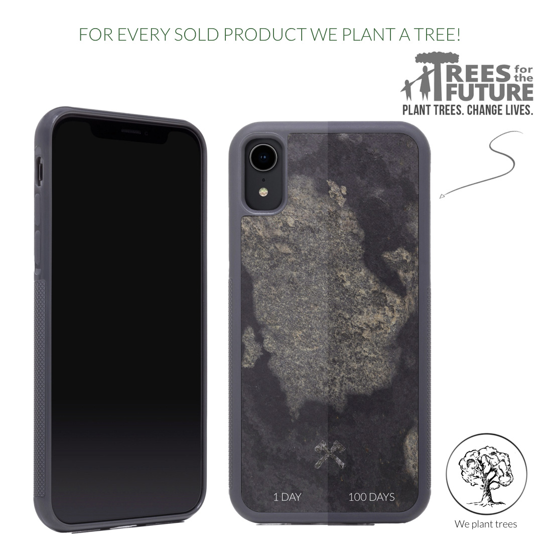 WOODCESSORIES Ecobump, Backcover, Apple, iPhone XR, Schwarz