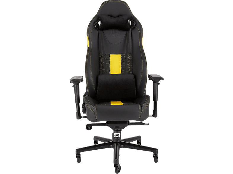 CORSAIR Gaming stoel T2 Road Warrior Zwart/Geel (CF-9010010-WW)
