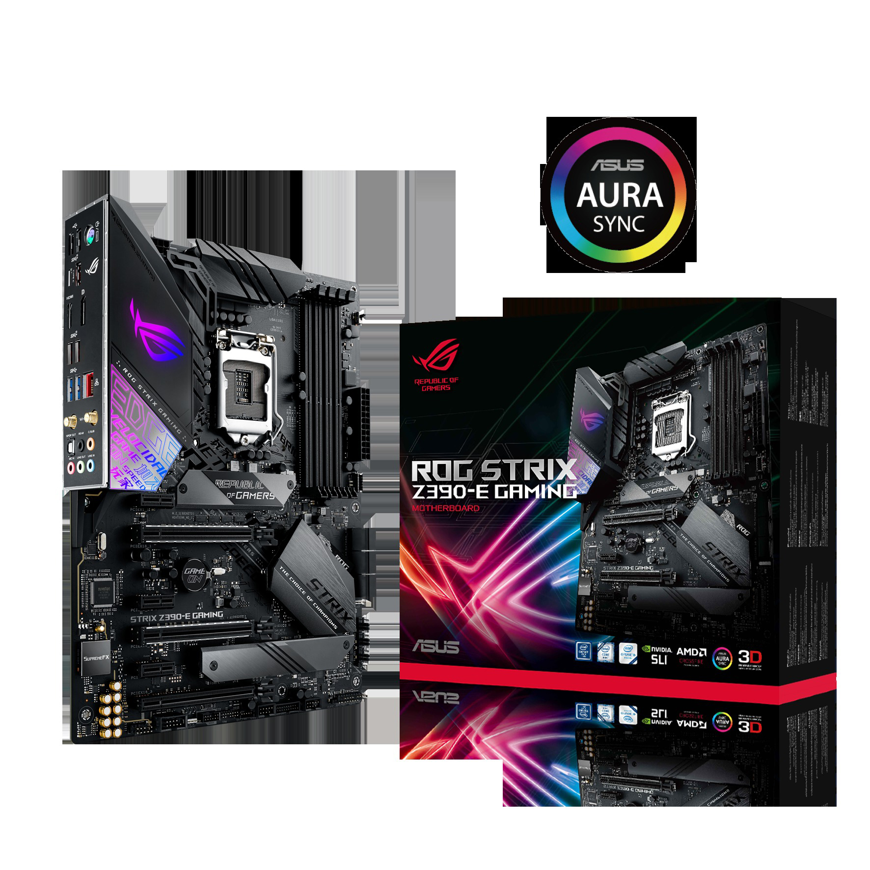 ASUS ROG Strix Z390-E Gaming Mainboard Schwarz