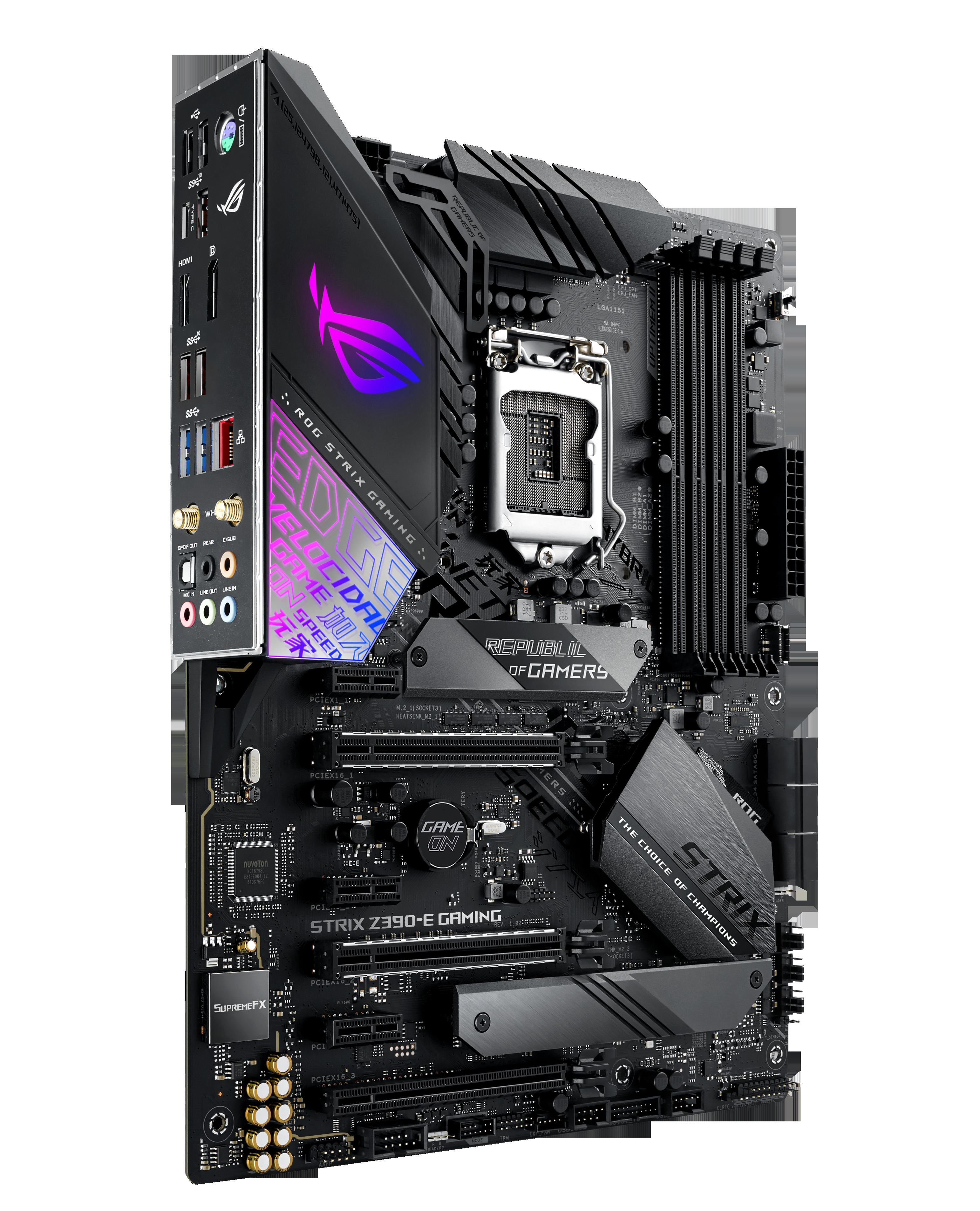 ASUS ROG Strix Z390-E Gaming Mainboard Schwarz