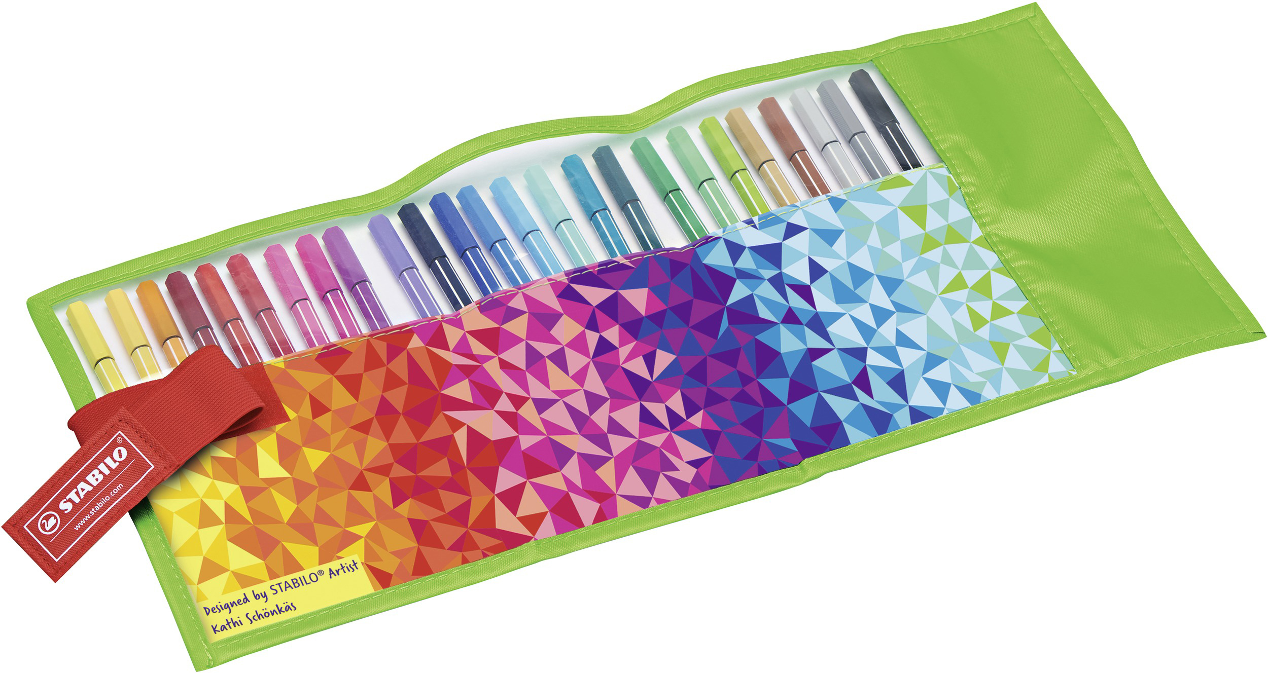 STABILO Pen 68 - 25er Rollerset Fan Edition Filzstift 25 verschiedene Farben