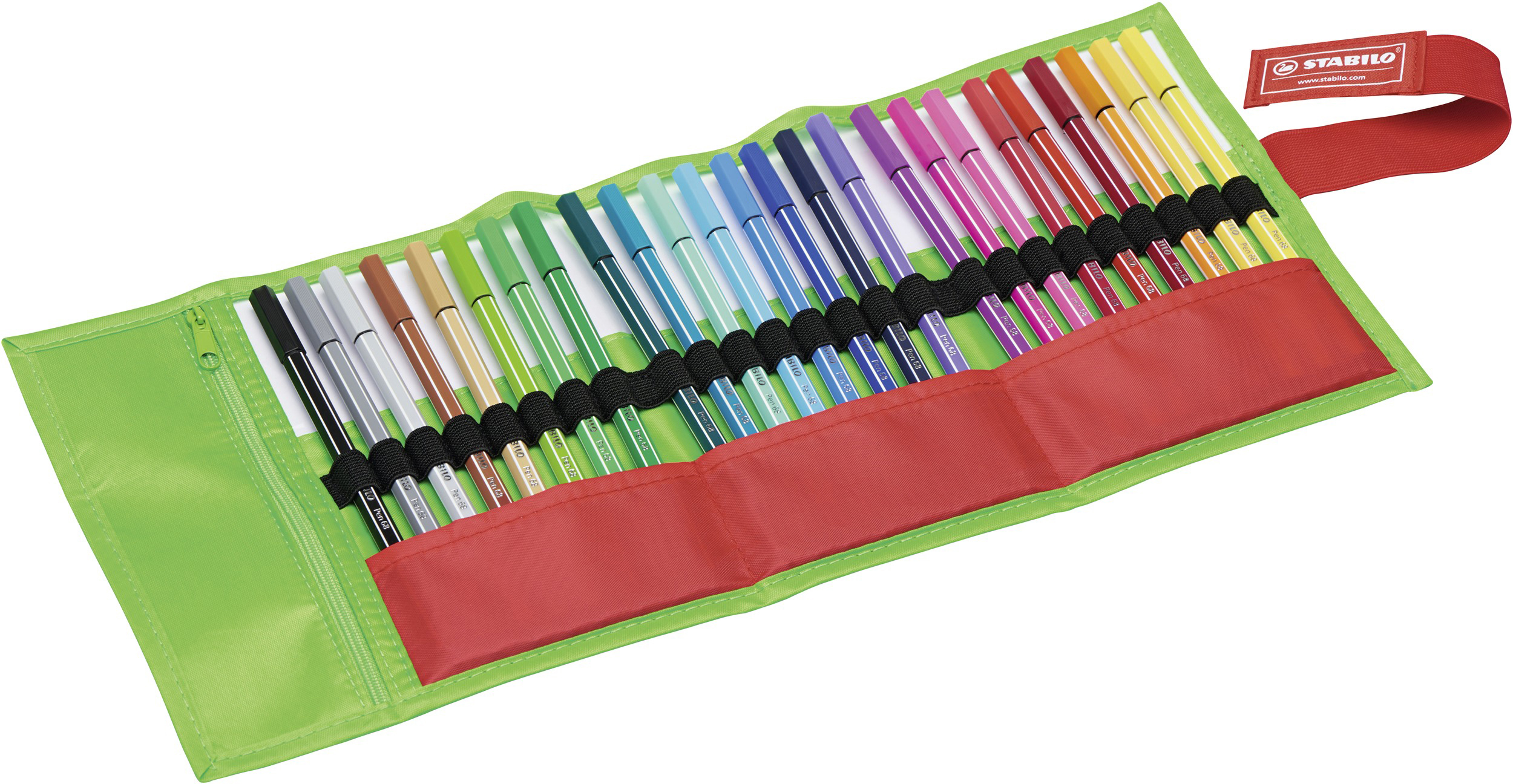 STABILO Pen 68 - 25er Rollerset Fan Edition Filzstift 25 verschiedene Farben