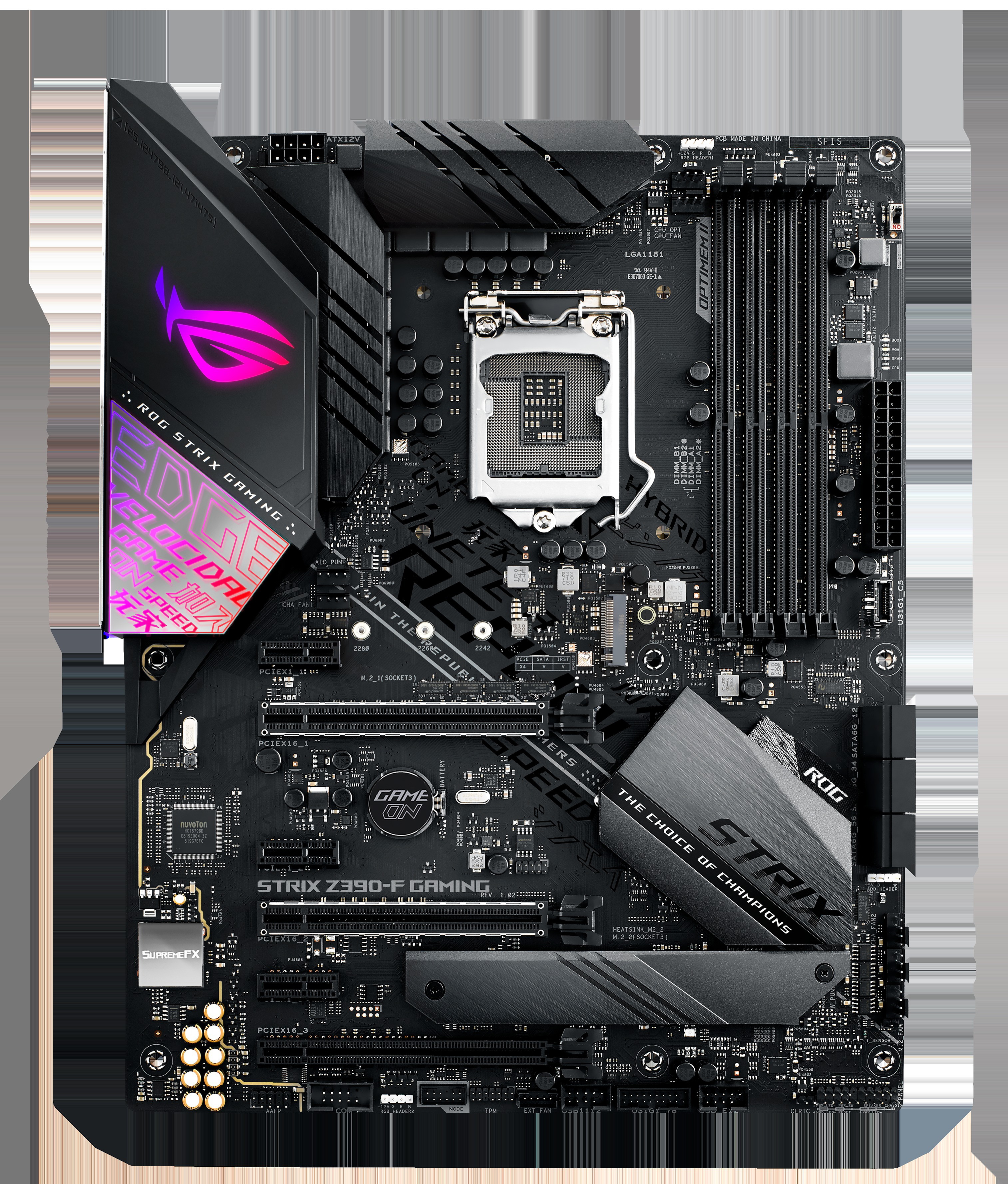 ASUS ROG Strix Z390-F Gaming Mainboard Schwarz