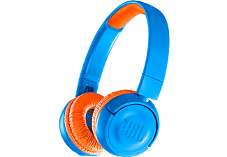 Auriculares inalámbricos - JBL JR300BT Azul, Naranja, Bluetooth, Circumaural, Diadema auricular
