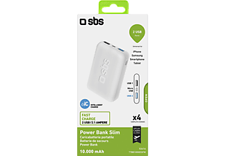 SBS 10000mAh Taşınabilir Şarj Cihazı Beyaz