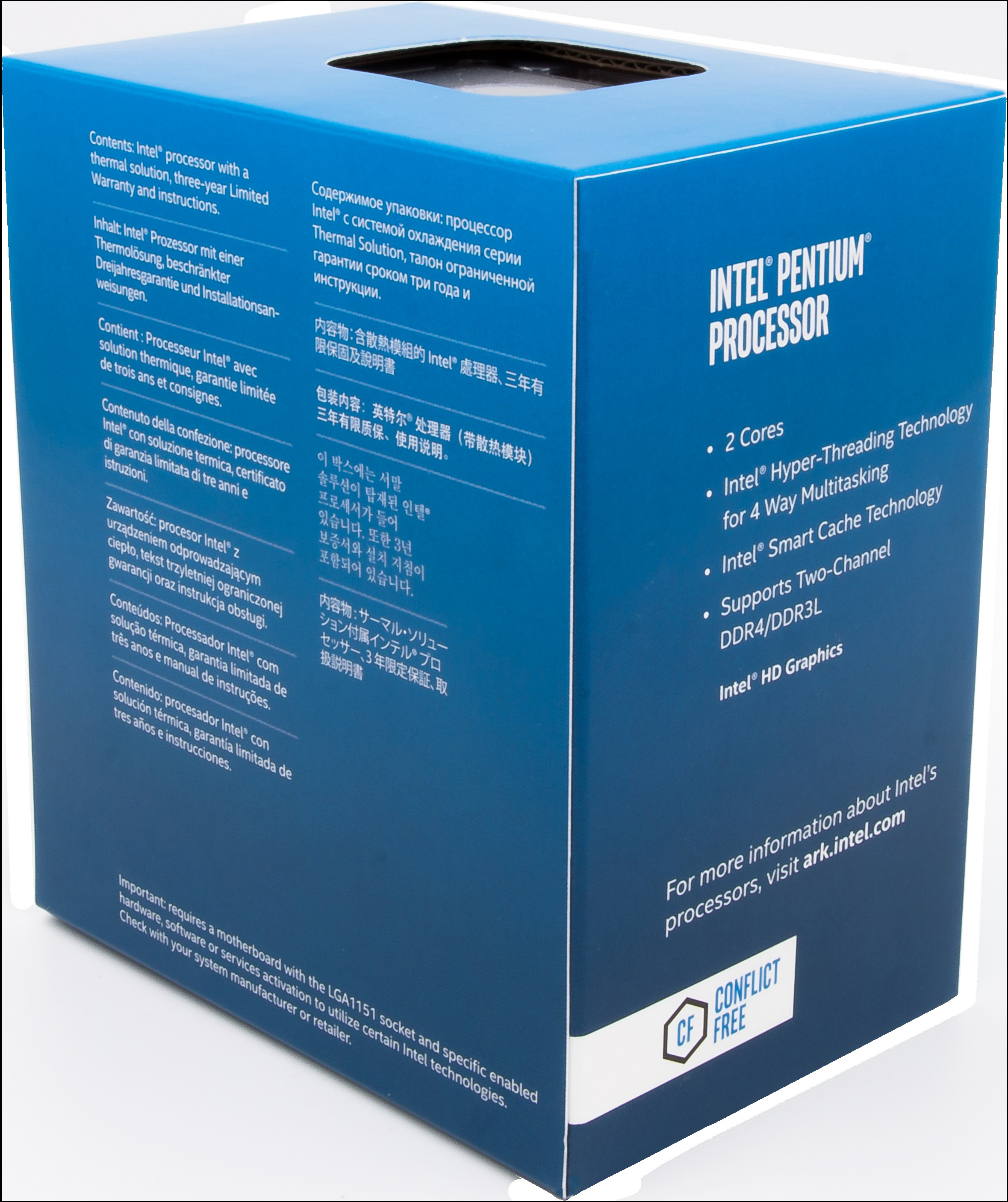 INTEL Premium G4560 Prozessor