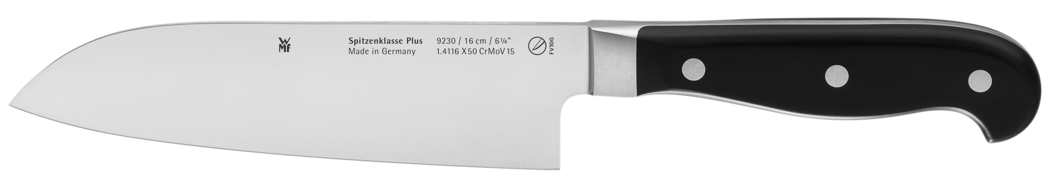 WMF 18.9230.6032 Spitzenklasse Plus Küchenmesser mit Santokuform
