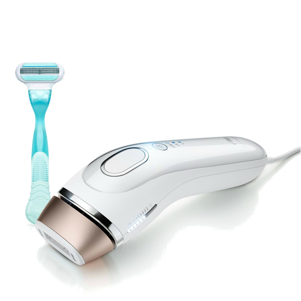 Depiladora IPL - Braun 5001, Depilación de cara y cuerpo, Se adapta a tu piel + Gillette Venus