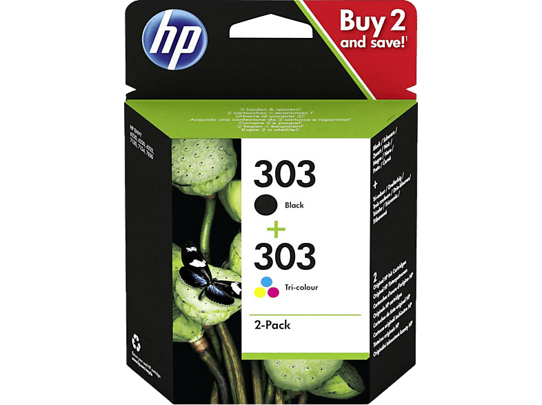 HP 303 Zwart - 3-kleuren (3YM92AE#301)