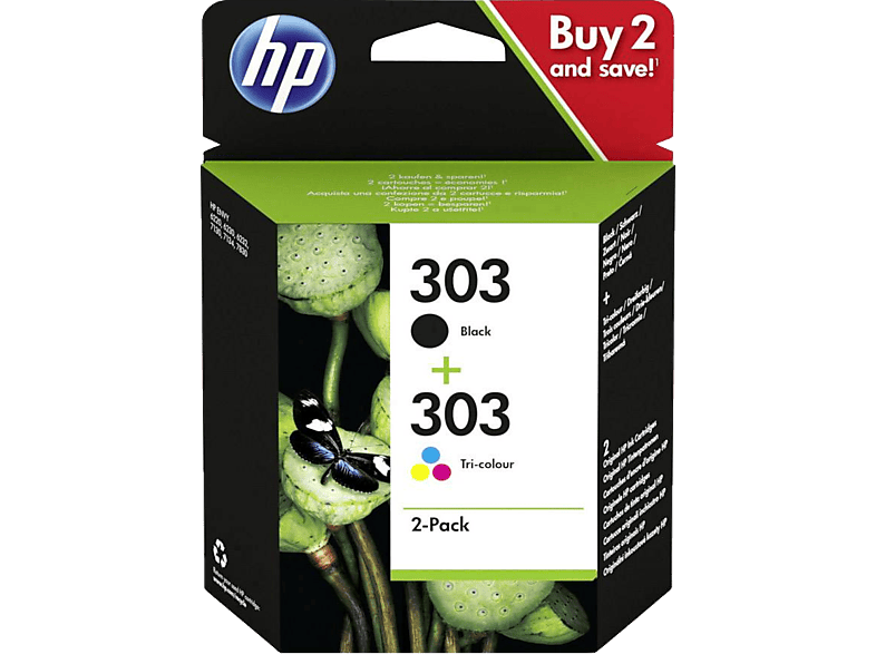 HP 303 Zwart - 3-kleuren