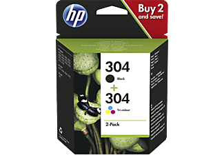 HP 304 Noir - 3 couleurs - Instant Ink (3JB05AE#301)