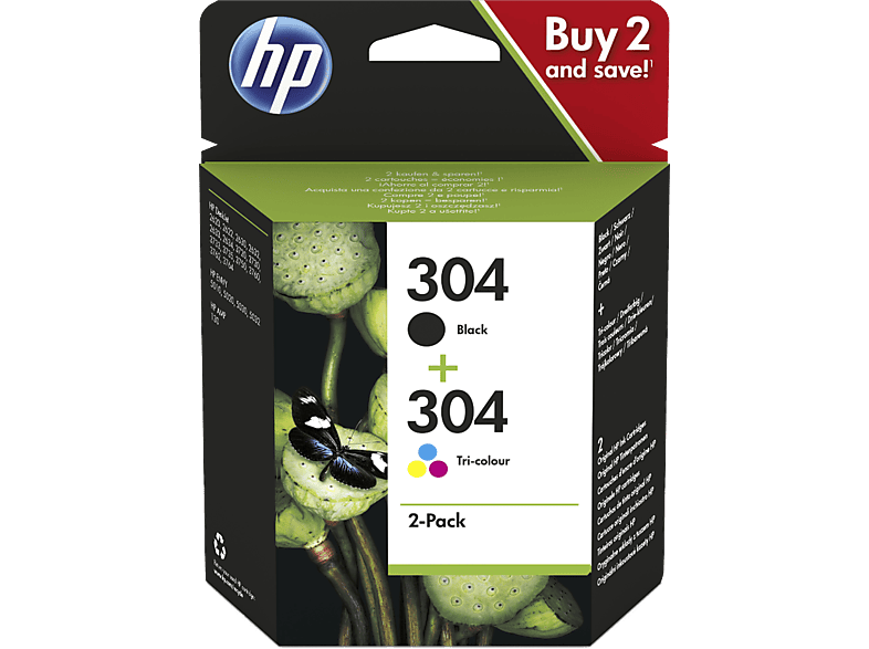 HP 304 Zwart - 3-kleuren (3JB05AE#301)