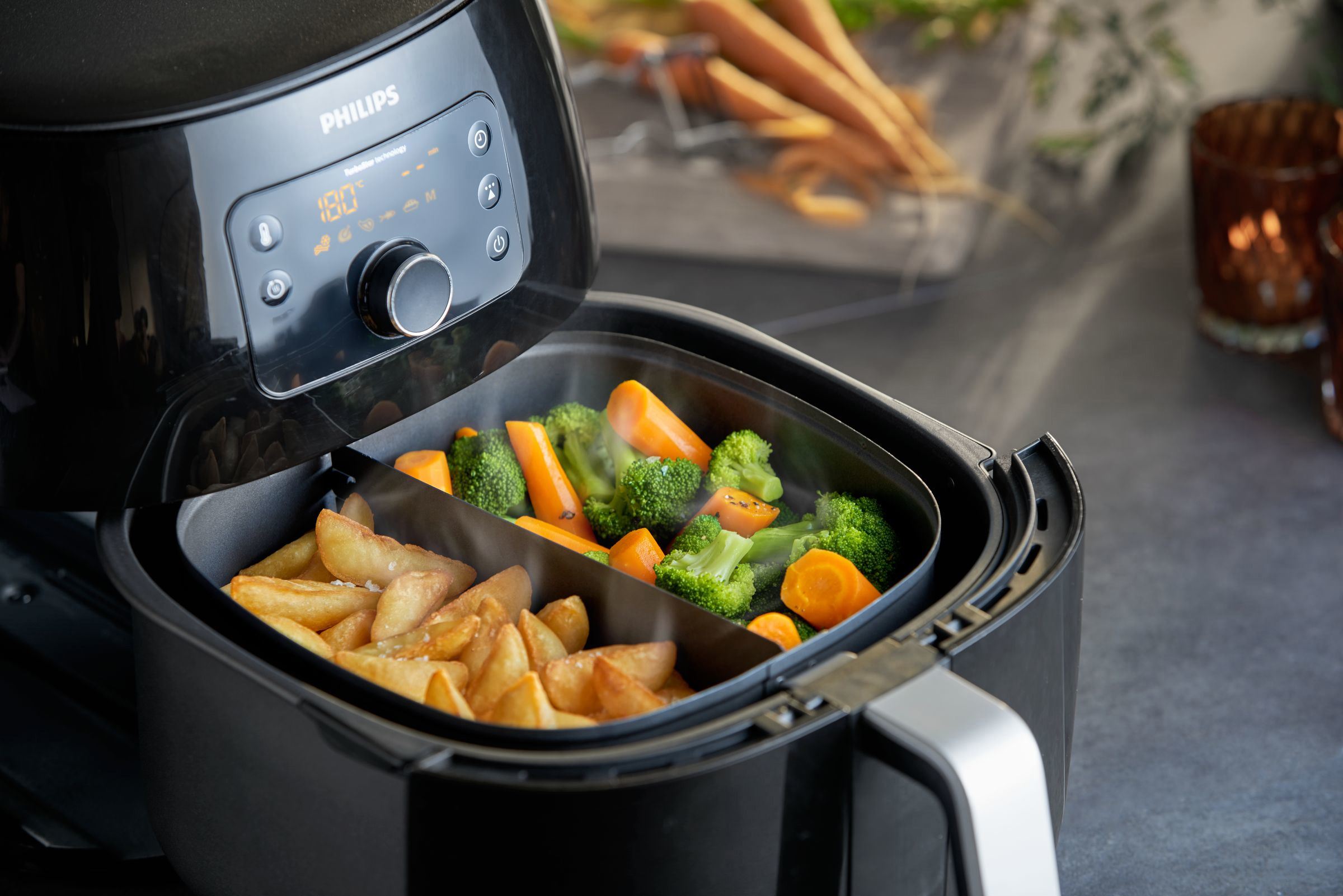 PHILIPS HD 9630/90 Airfryer XXL Heißluftfritteuse 2225 Watt Schwarz
