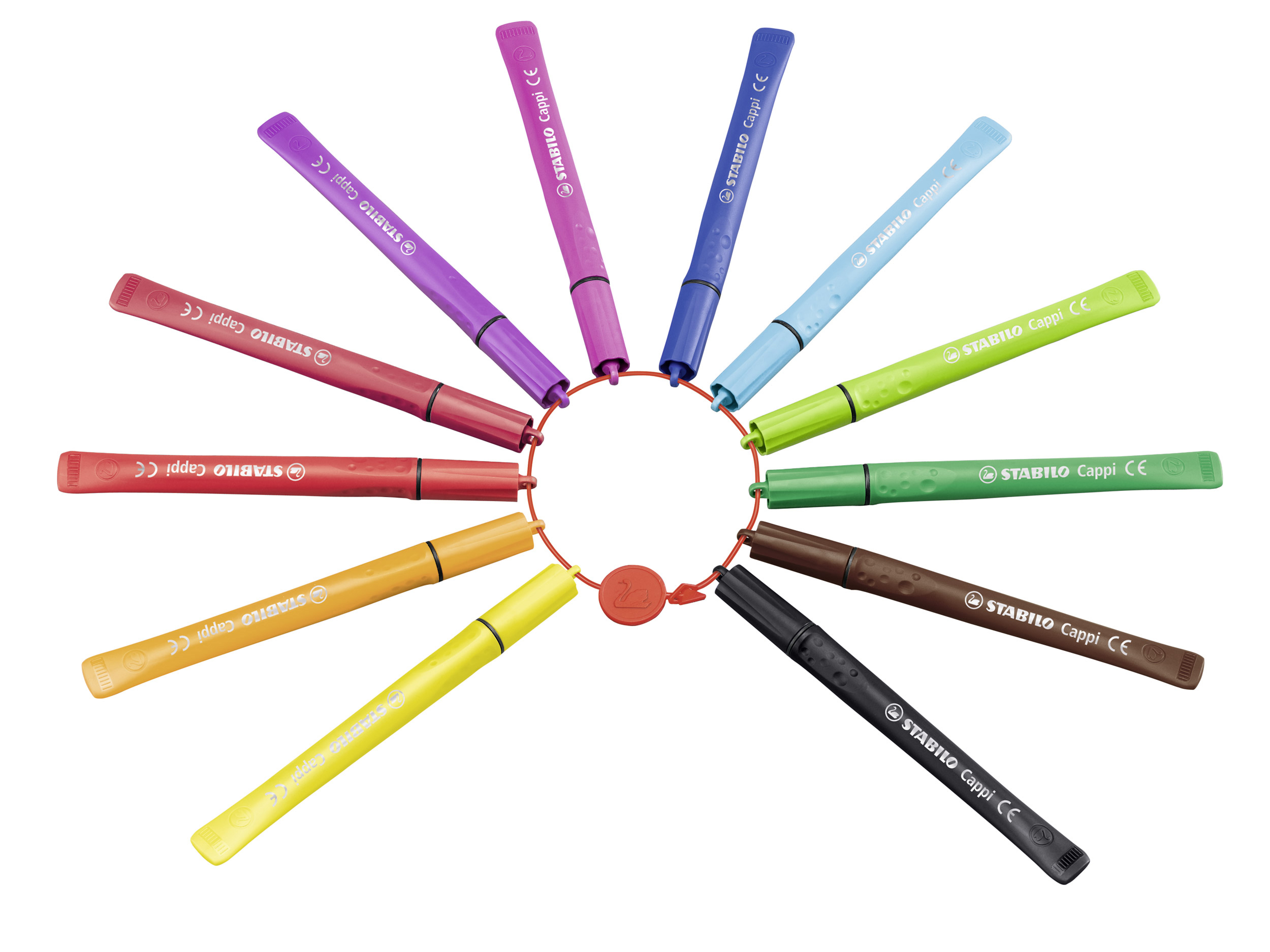 STABILO Cappi - 24er Pack Filzstift 24 verschiedene Farben