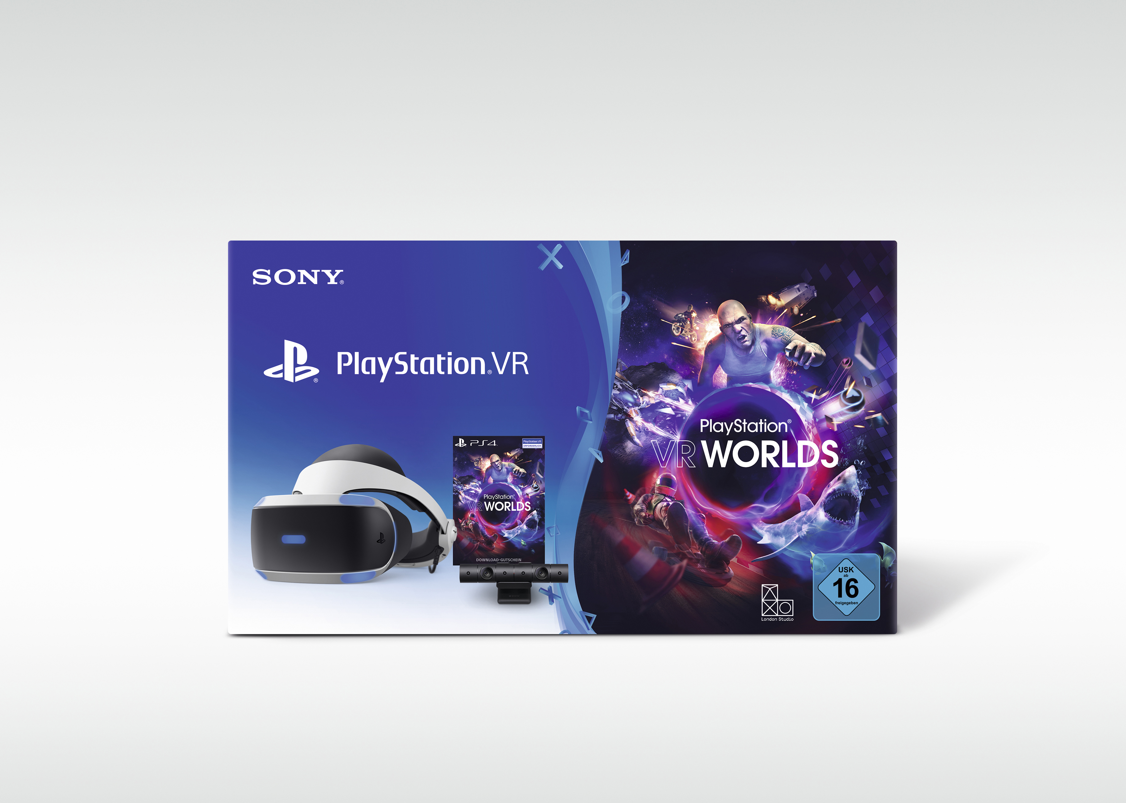 SONY PlayStation VR + Camera + VR Worlds Voucher Virtual Reality Brille