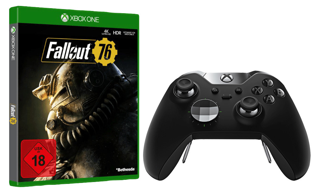 MICROSOFT Xbox One Elite Wireless + Fallout 76 Controller Schwarz für Xbox One