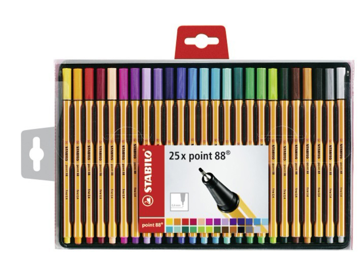 STABILO Point 88 - 25er Pack  Fineliner sortiert