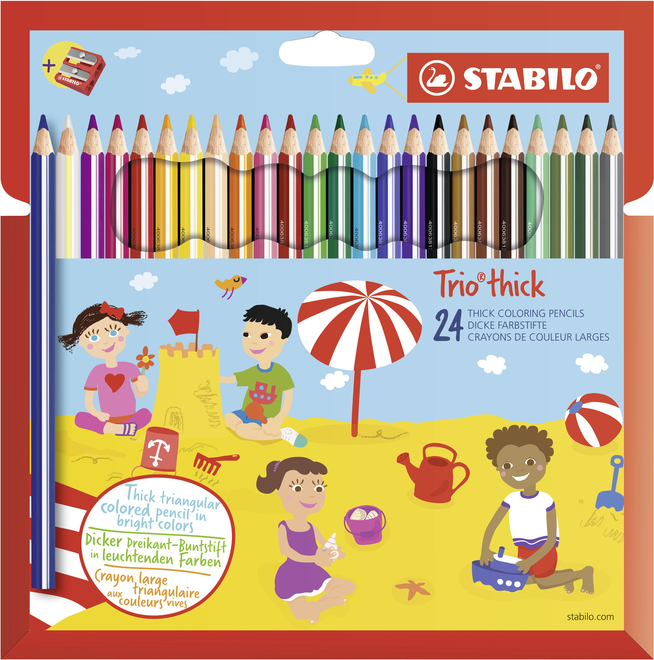 STABILO Trio dick - 24er Pack  Buntstift