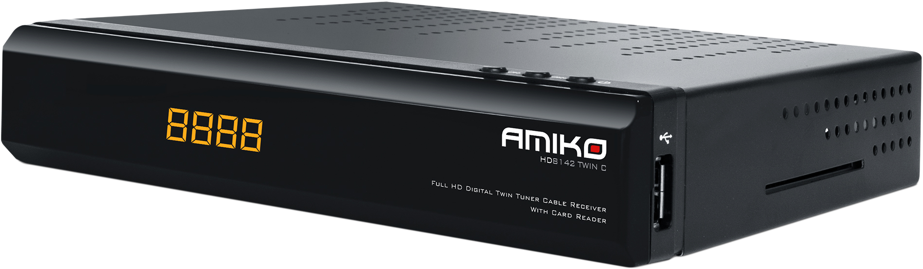 AMIKO HD 8142 TWIN C Dupla tuneres DVB-C beltéri egység
