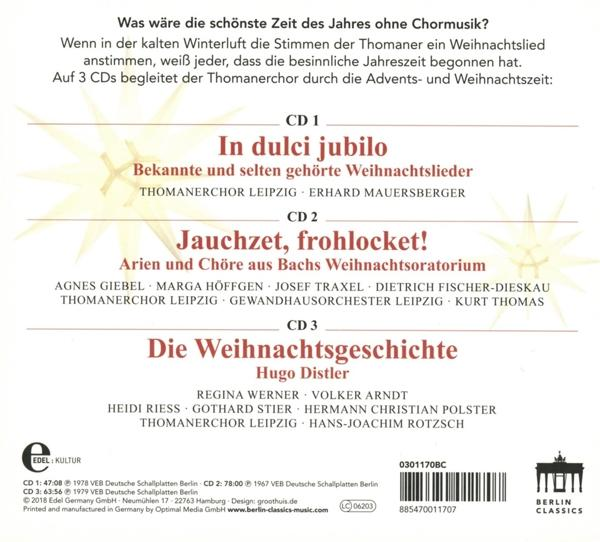 Eine CD-Hülle mit deutschem Text. Das Cover hat Text und eine Liste von Liedern. Es ist weiß mit schwarzem Text.