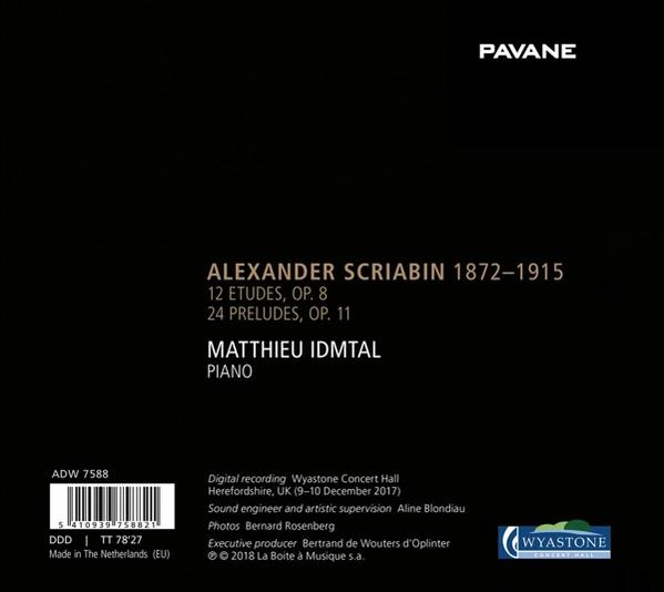 Mathieu Idmtal - 12 Etudes op.8,24 Preludes op.11  - (CD)