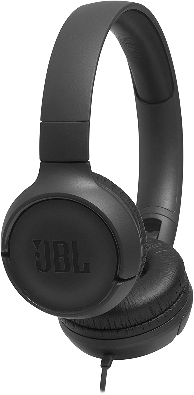 JBL T500 fejhallgató, fekete
