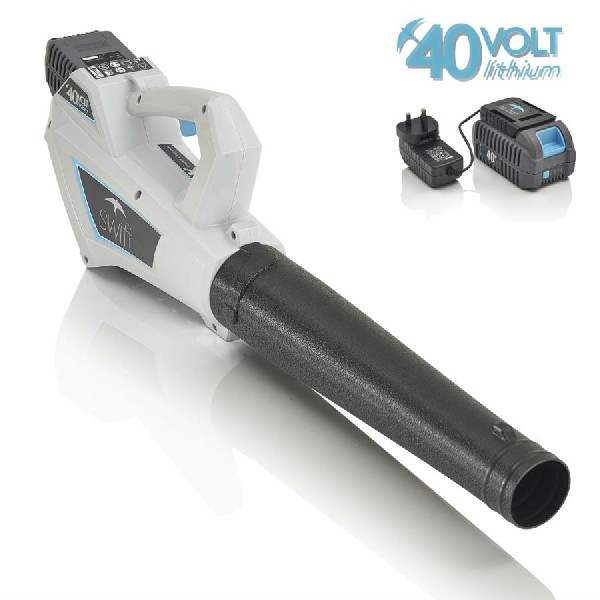 Soplador - Swift EB430D2, 40 V, Tubo desmontable, Botón seguridad, Incluye batería y cargador