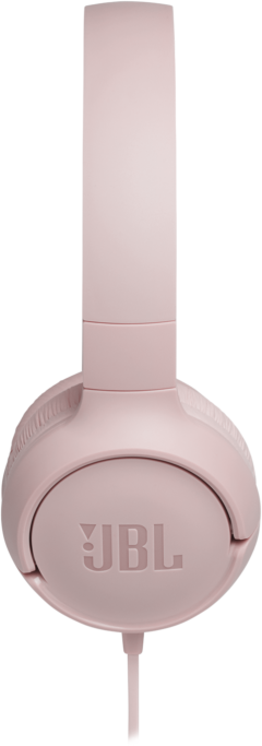 Rózsaszín JBL on-ear fejhallgató, felülnézet.