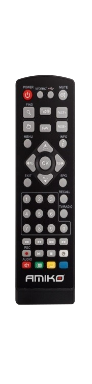 AMIKO T60 FTA DVB-T/T2 beltéri egység