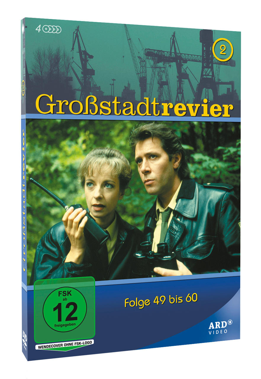 Eine DVD-Hülle für eine deutsche Fernsehserie. Auf dem Cover sind ein Mann und eine Frau, mit grünem Rating-Label.