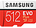 SAMSUNG EVO Plus - Micro-SDXC-Schede di memoria  (512 GB, 100 MB/s, Rosso)