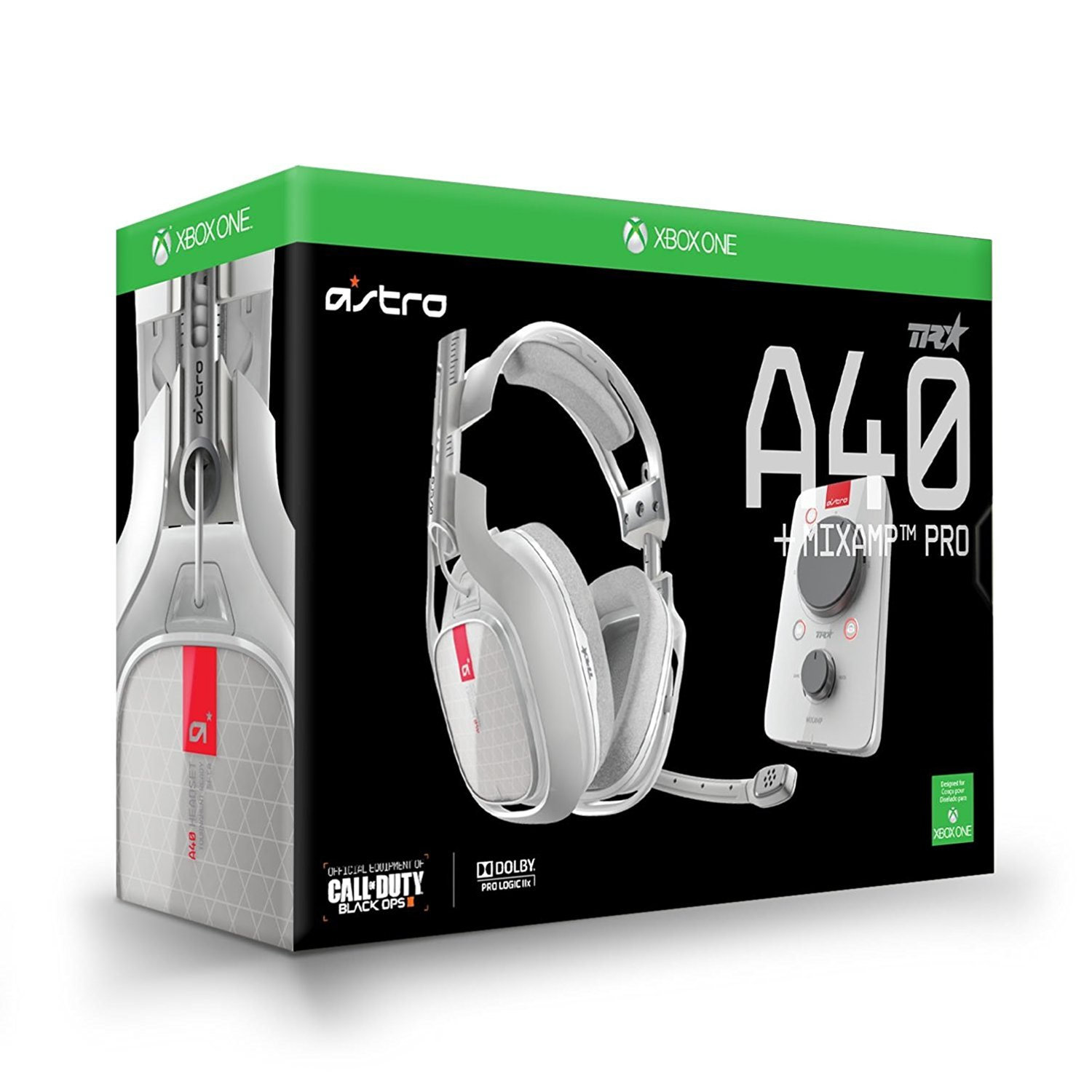 Auriculares gaming - Astro A40TR y MixAmp Pro TR para Xbox One, Blanco