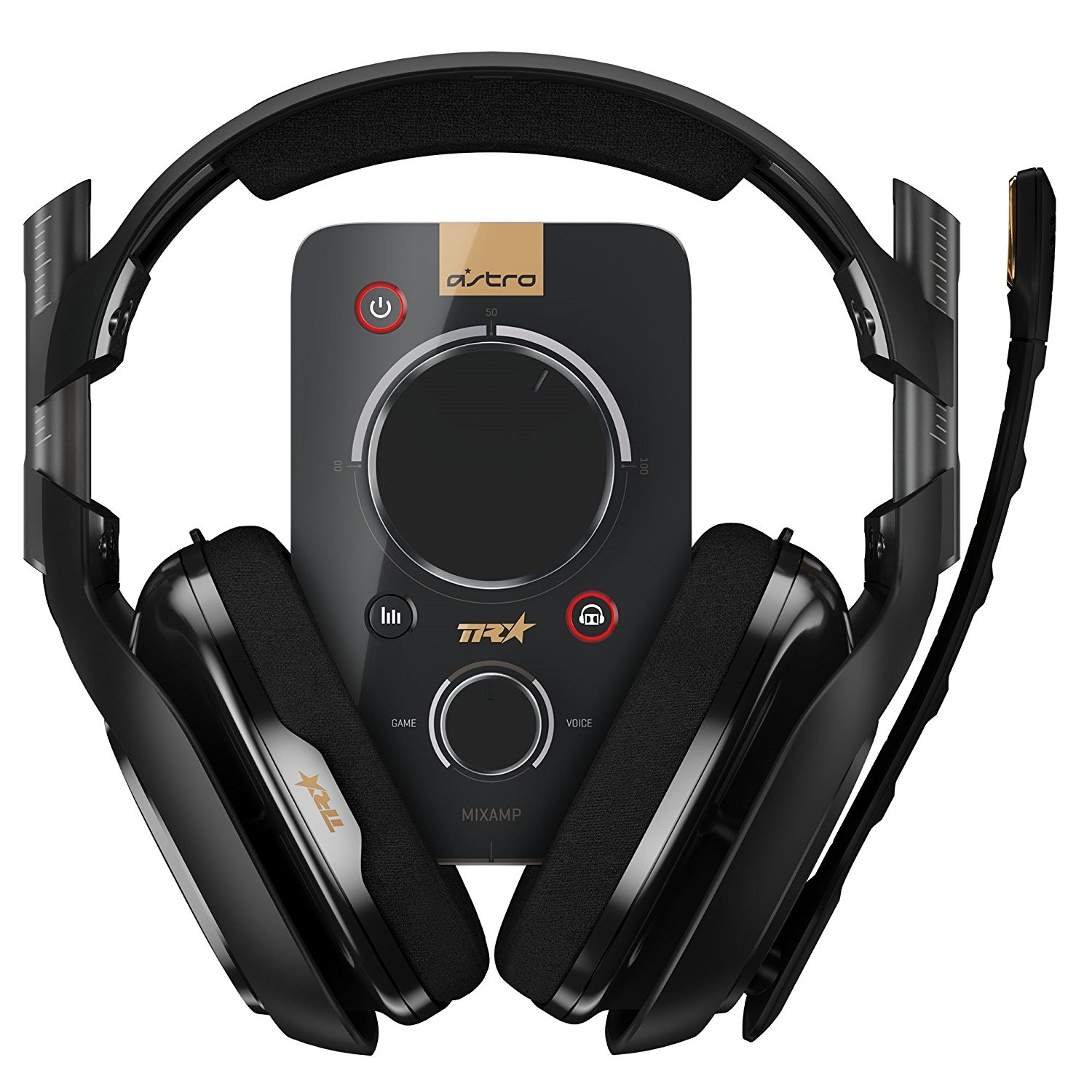 Auriculares gaming - Astro A40TR y MixAmp Pro TR para PS4, Negro