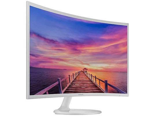 SAMSUNG LC32F391 WHITE - Monitor, 32 ", Full-HD, Weiss