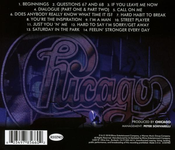 Chicago - GREATEST HITS LIVE  - (CD)