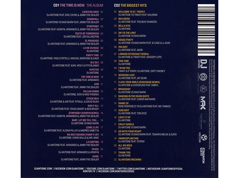 Thumbnail - DJ Antoine - THE TIME IS NOW (CD)