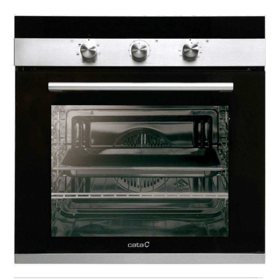 Horno Cata 760 as bk 50 litros limpieza por agua puerta cristal negro multifuncion abatible cosmos fondo reducido 59.5 cm760as acero inoxidable 2400 6 cm760asbk 59l 2400w 50l