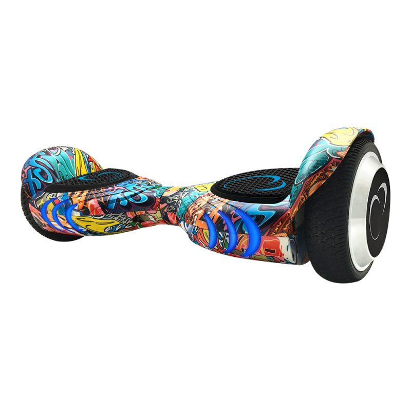 Hoverboard - SmartGyro X4, 2 x 250 W, 6.5'', 12 km/h, LED, Estampado City