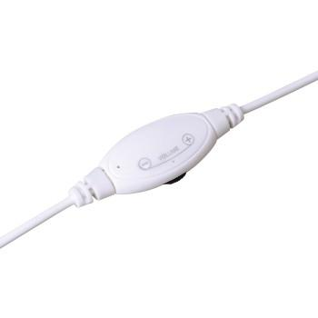 Auriculares con cable - Hama 00051679 Binaurale Diadema Blanco auricular con micrófono