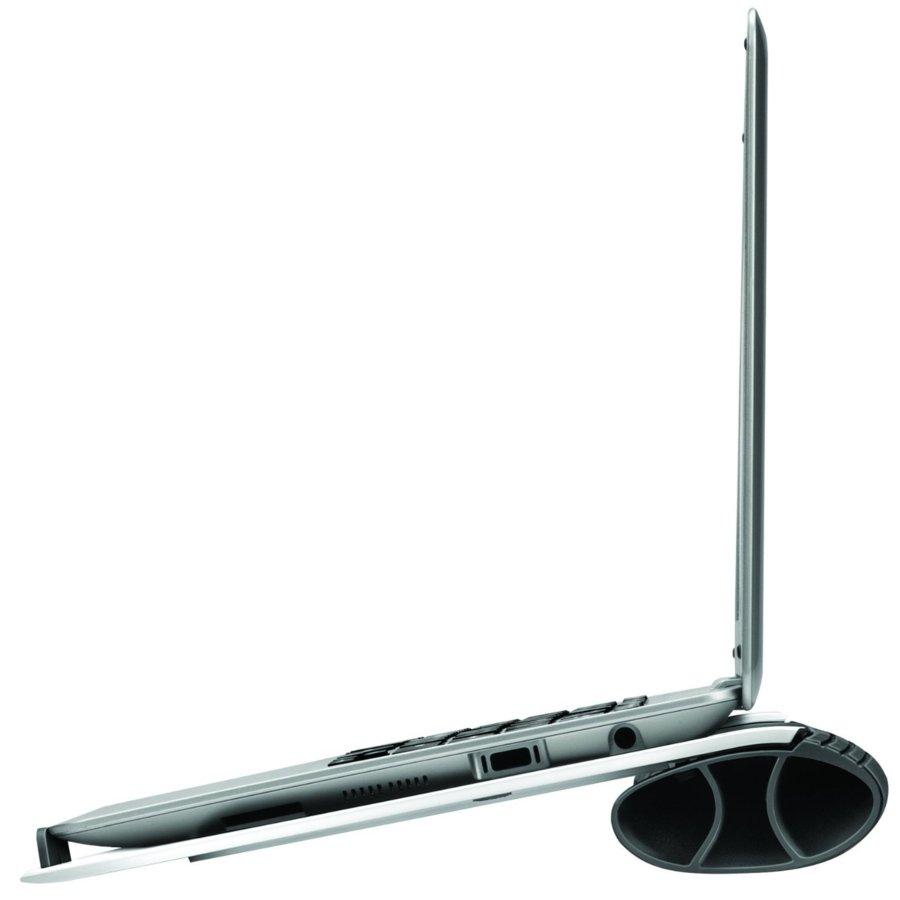 Soporte flexible para portátil - Fellowes I-Spire Series, hasta 17 pulgadas color negro y blanco