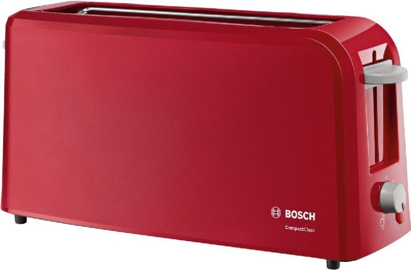 Tostadora - Bosch TAT3A004, 980W, Capacidad para 2 rebanadas de pan, Sensor electrónico